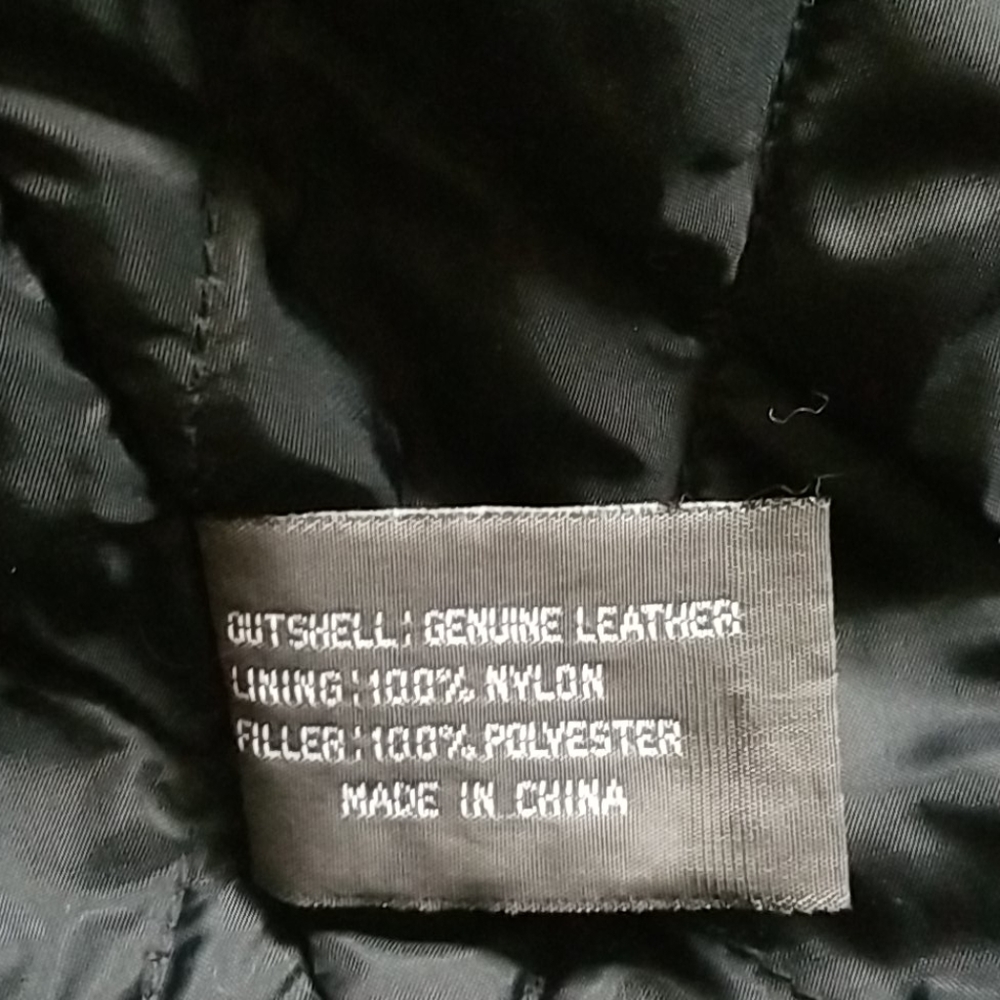 Genuine leather coat